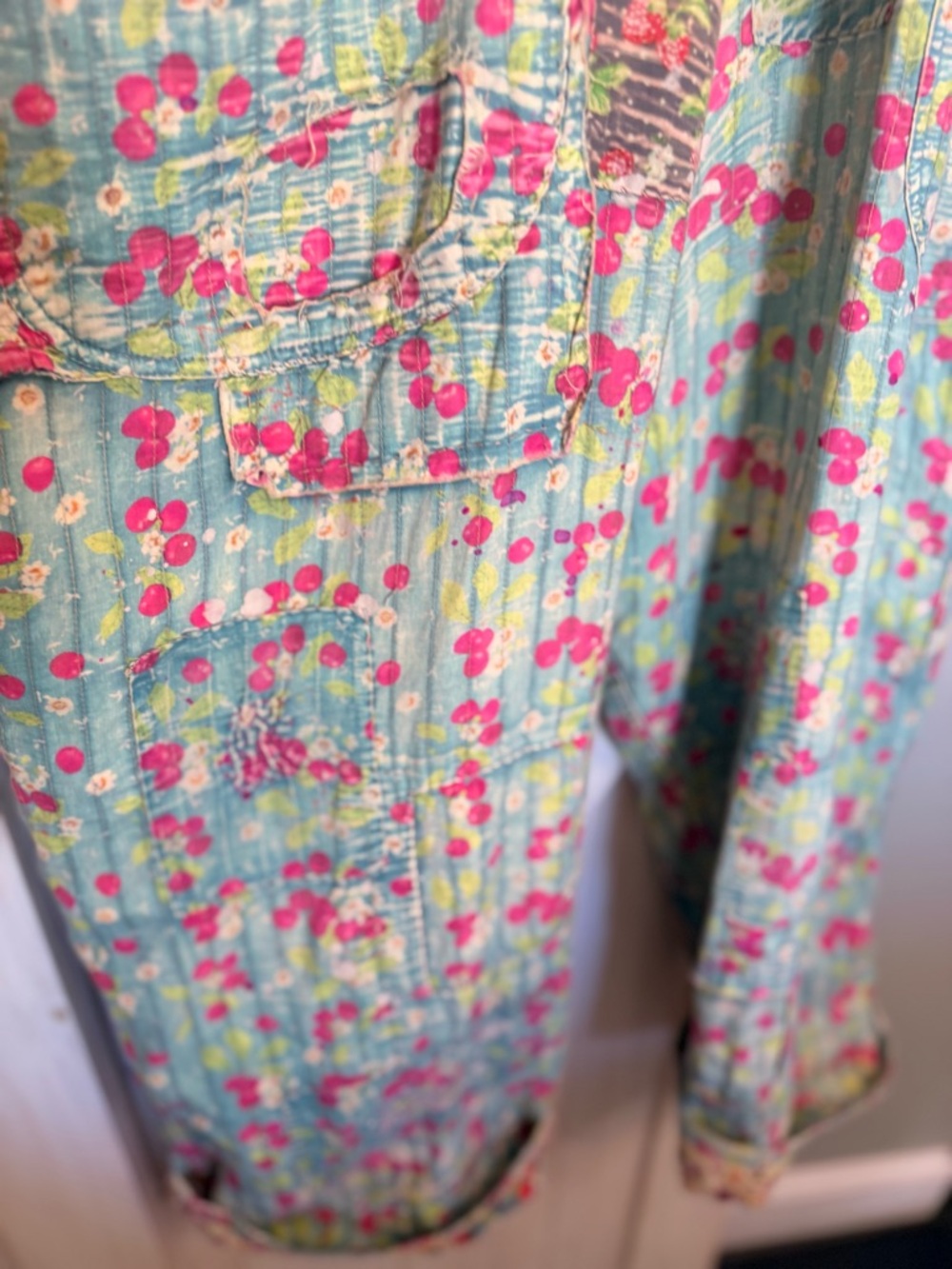 MAGNOLIA PEARL LOVE RARE CHERRY BLOSSOM OVERALLS OS - Picture 12 of 16